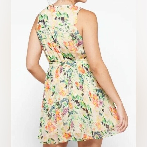 Ted Baker Haaris Floral Chiffon Mini Dress - Picture 2 of 4